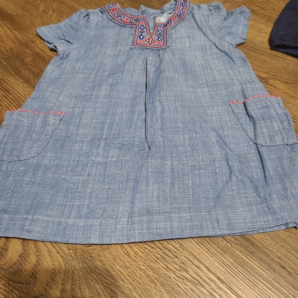 Embroidered Denim Dress - Picture 5 of 6